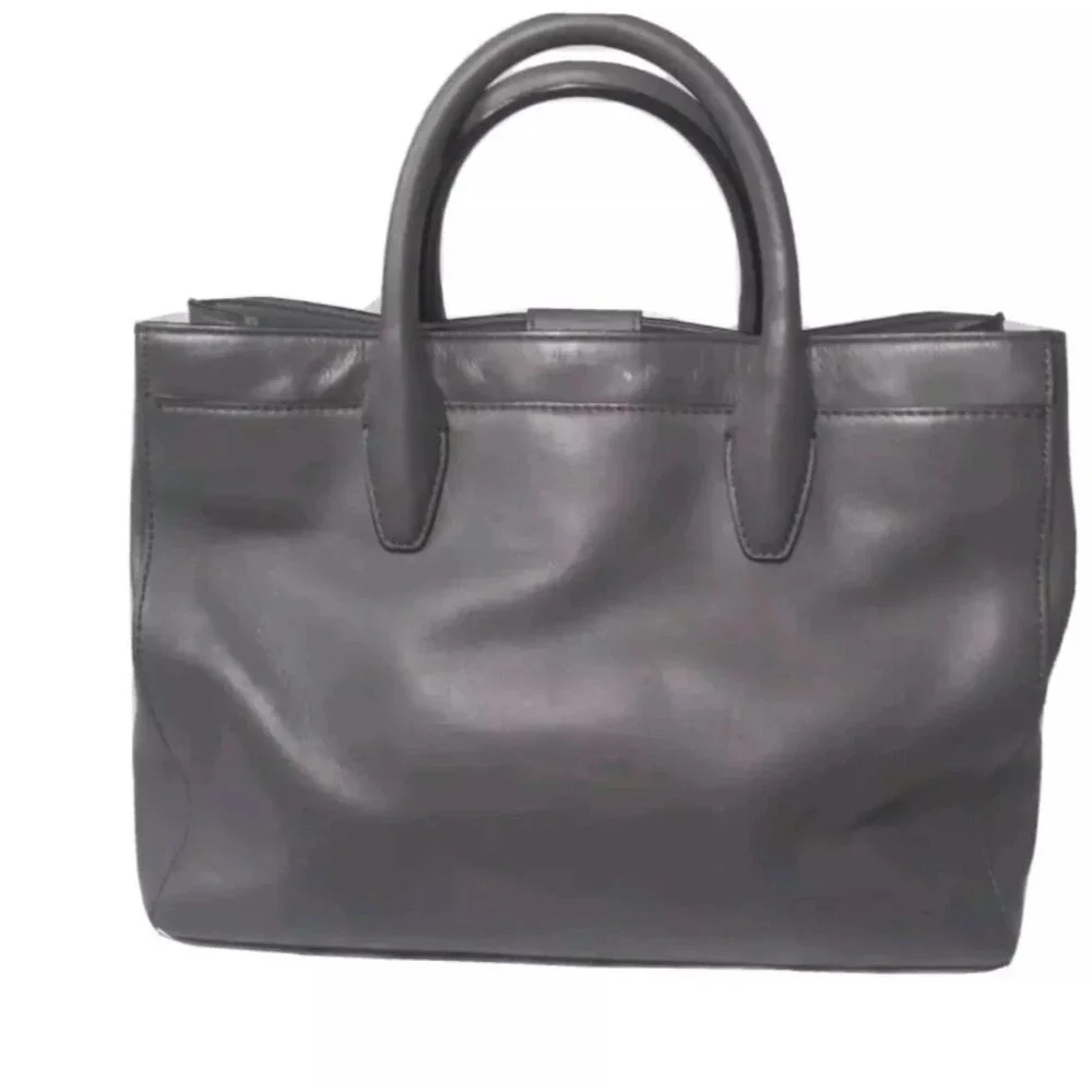 Diane Von Furstenberg Secret Agent Tote Gray Handbag Medium Size Retail $498